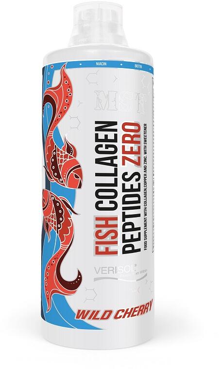 MST Fish Collagen Peptides Zero, 1 L Flasche, Wild Cherry