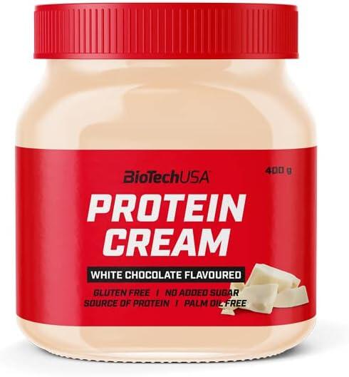 BioTech USA Protein Cream, 400 g Glas, Weiße Schokolade