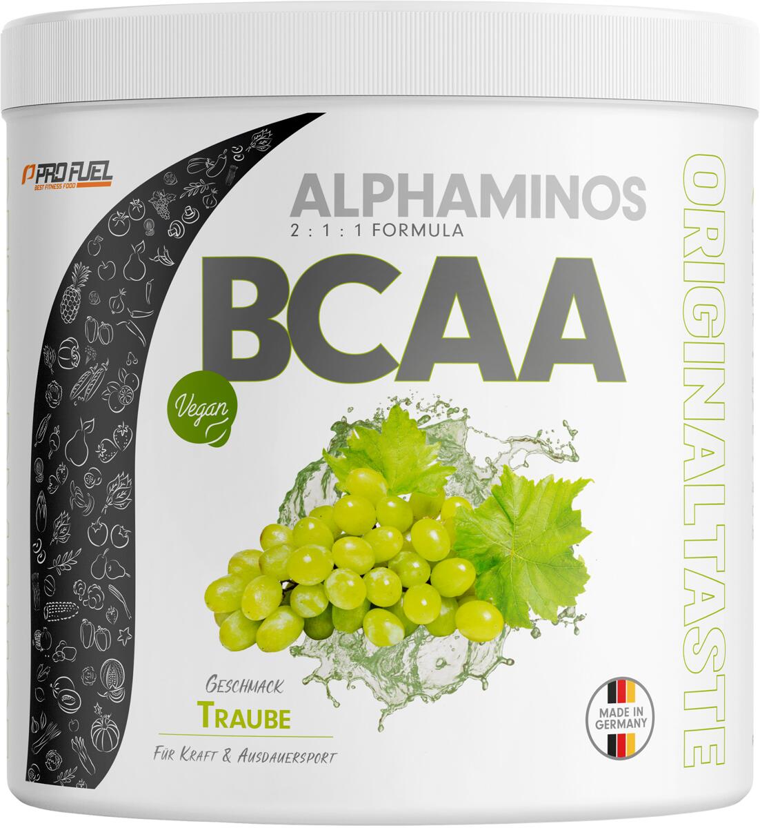 ProFuel Alphaminos BCAA, 300 g Dose, White Grape