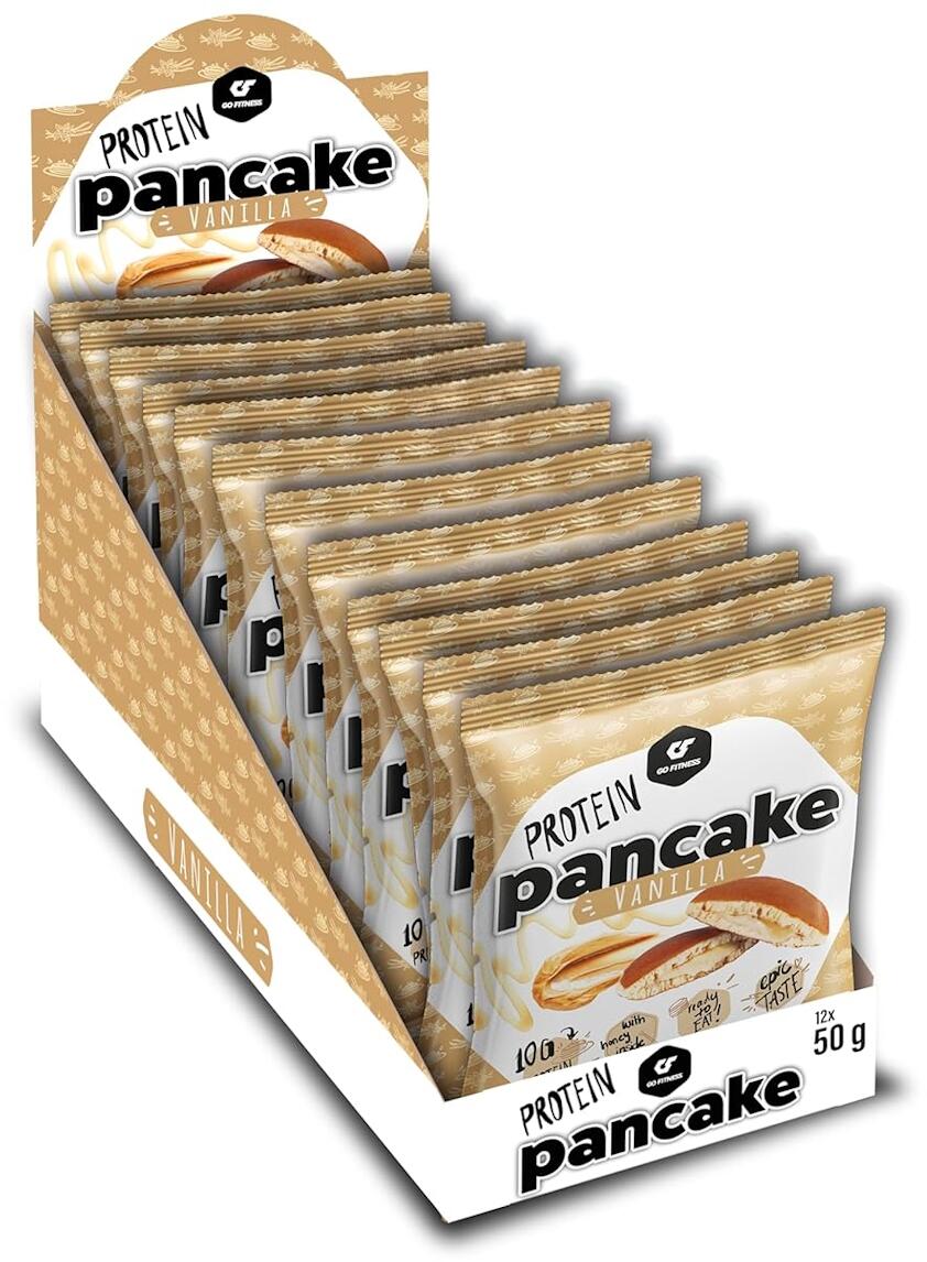 GoFitness Protein Pancake, 12 x 50 g Packung, Vanilla