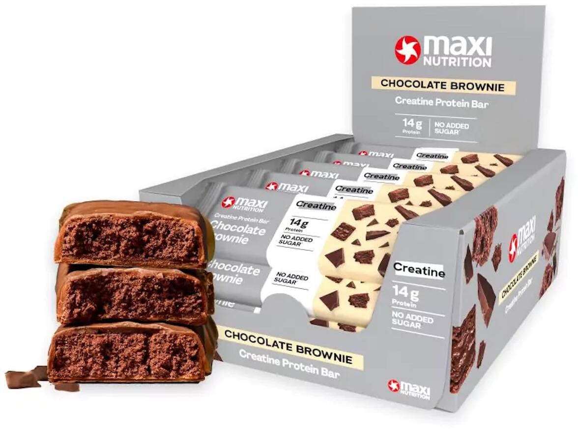MaxiNutrition Creatine Protein Bar, 16 x 40 g Riegel, Chocolate Brownie