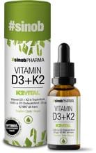 BlackLine sinobPharma Vitamin D3 + K2 Tropfen, 10 ml Fläschchen