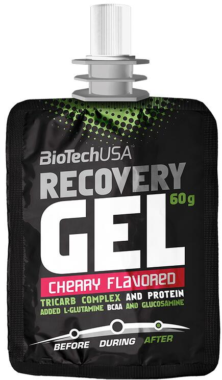 BioTech USA Recovery Energy Gel, 12 x 40 g Beutel, Cherry
