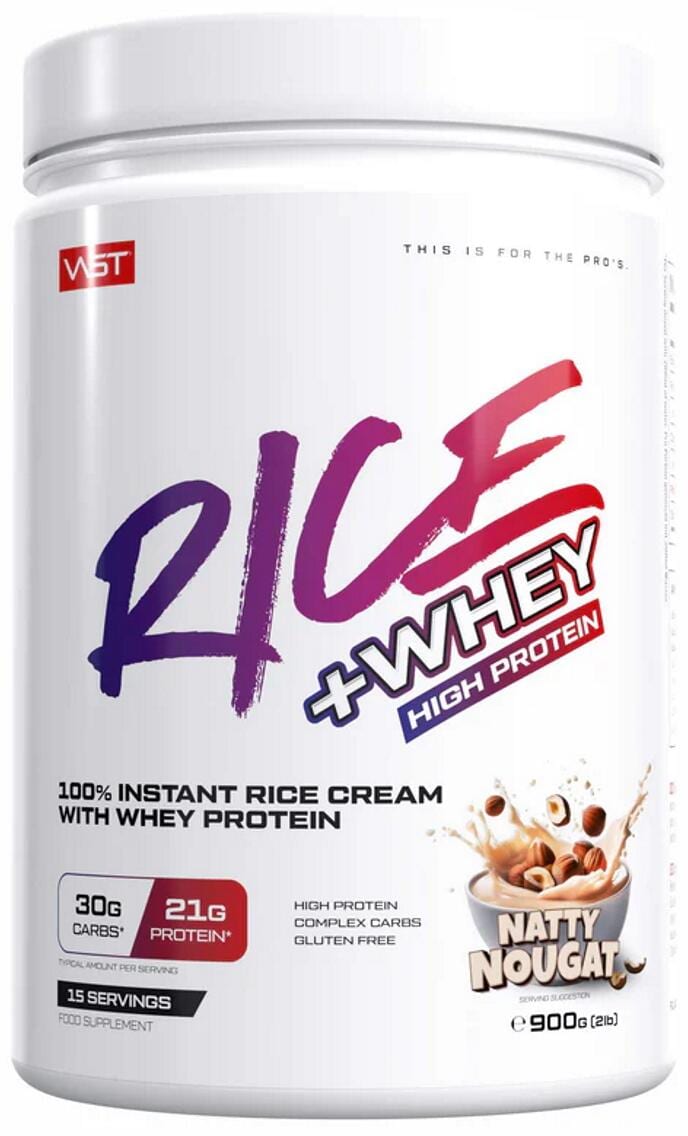 VAST Rice + Whey, 900 g Dose, Natty Nougat