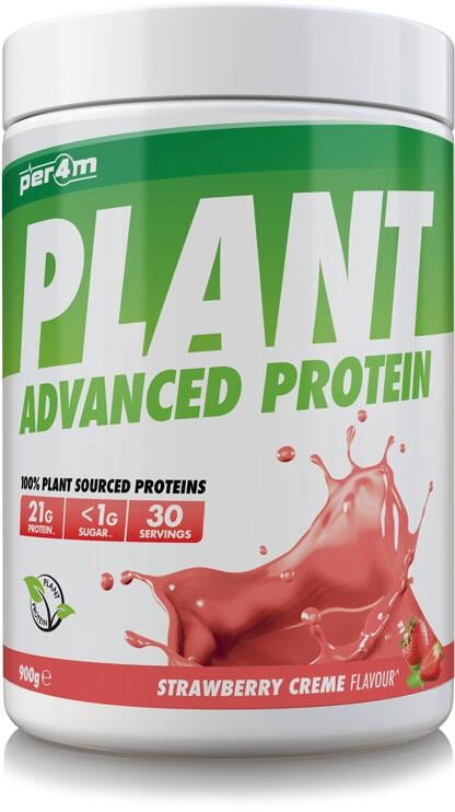 Per4m Plant Protein, 900 g Dose, Strawberry Creme