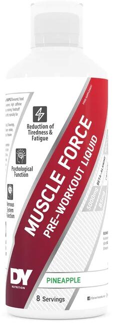 DY Nutrition Muscle Force Pre-Workout Liquid, 500 ml Flasche, Pineapple