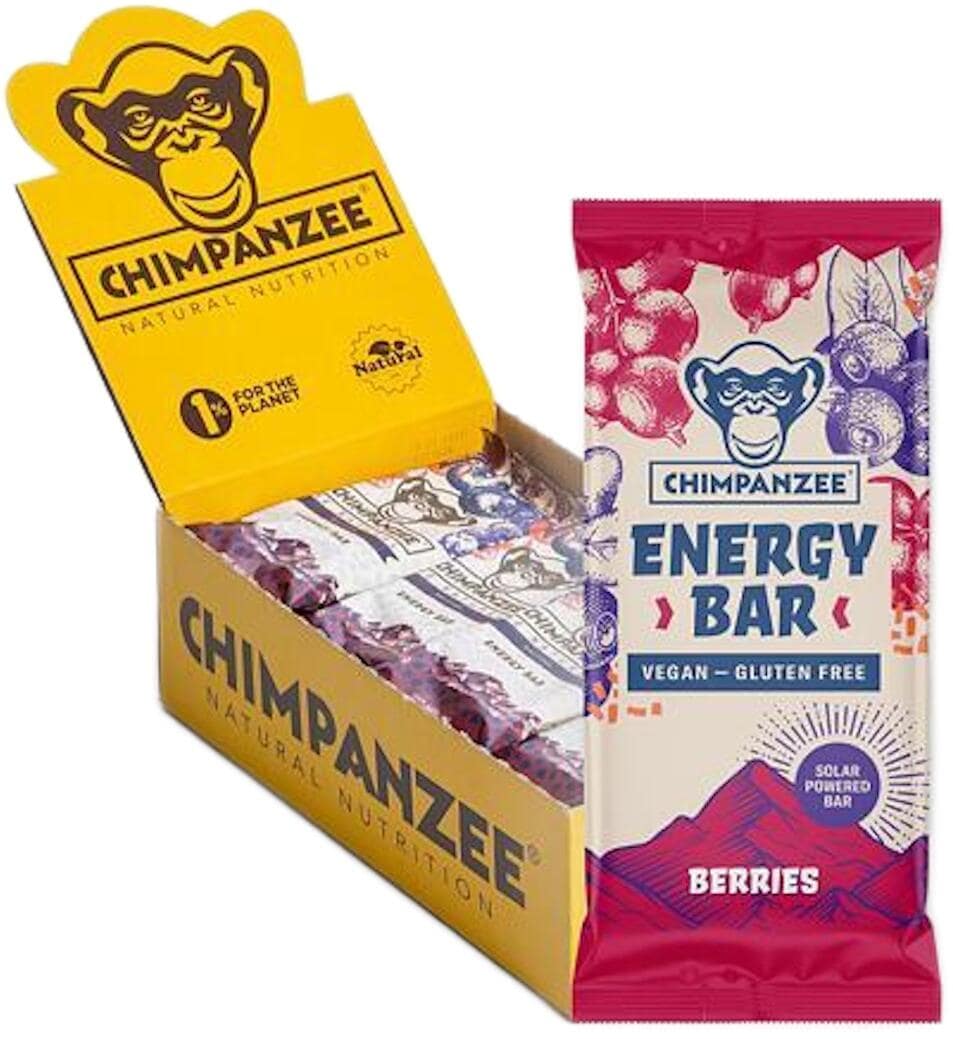 Chimpanzee Energy Bar, 15 x 55 g Riegel, Berries