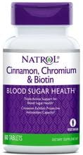 Natrol Cinnamon, Chromium & Biotin, 60 Tabletten
