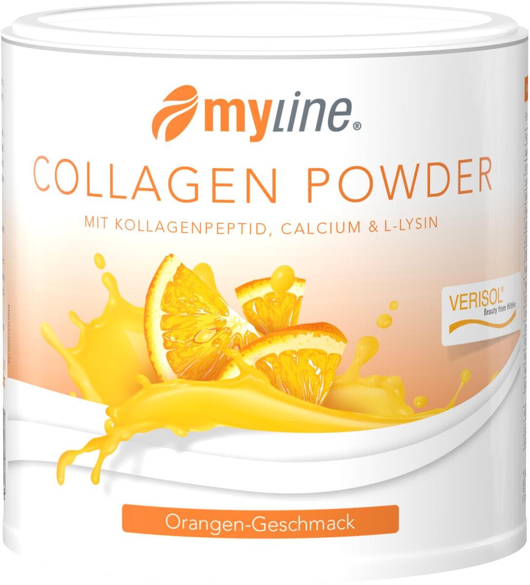 myline Kollagen Pulver, 330 g Dose, Orange