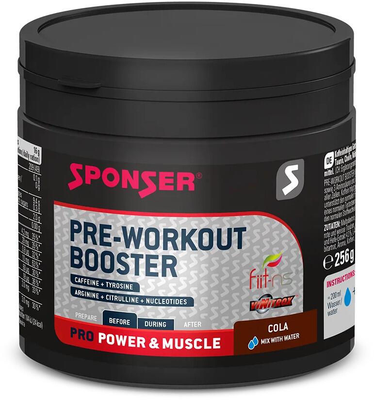 Sponser Pre-Workout Booster, 256 g Dose, Cola
