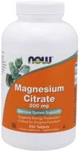 Now Foods Magnesium Citrate 200 mg, 250 Tabletten