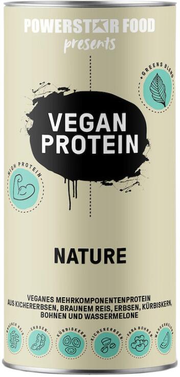 Powerstar Food Vegan Protein, 500 g Dose, Nature