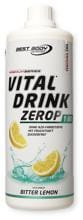 Best Body Nutrition Vital Drink Zerop, 1000 ml Flasche, Bitter Lemon