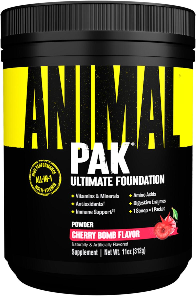 Universal Nutrition Animal Pak Powder, 312 g Dose, Cherry Berry