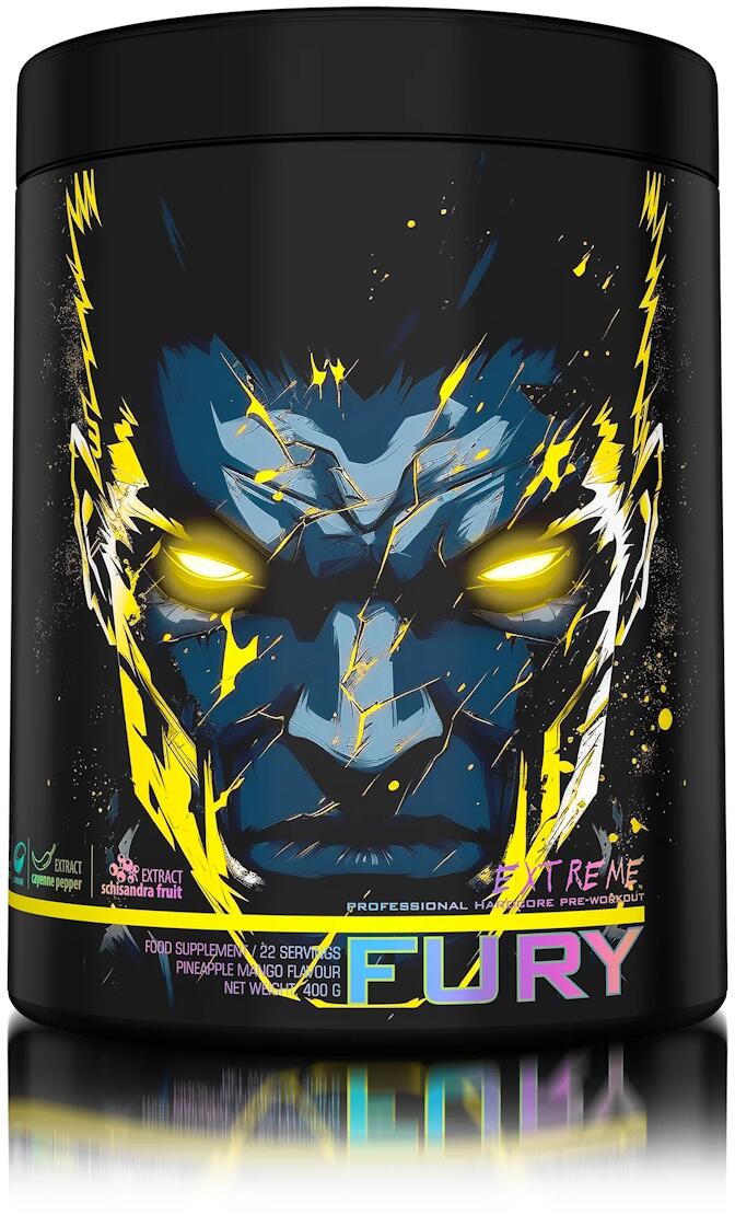 Genius Nutrition Fury Extreme, 400 g Dose, Pineapple-Mango