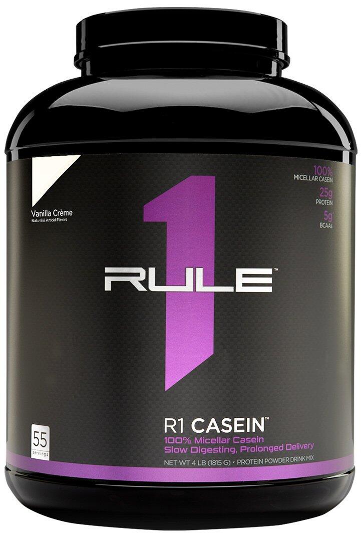 Rule1 R1 Casein Protein, 1816g Dose, Vanilla Crème