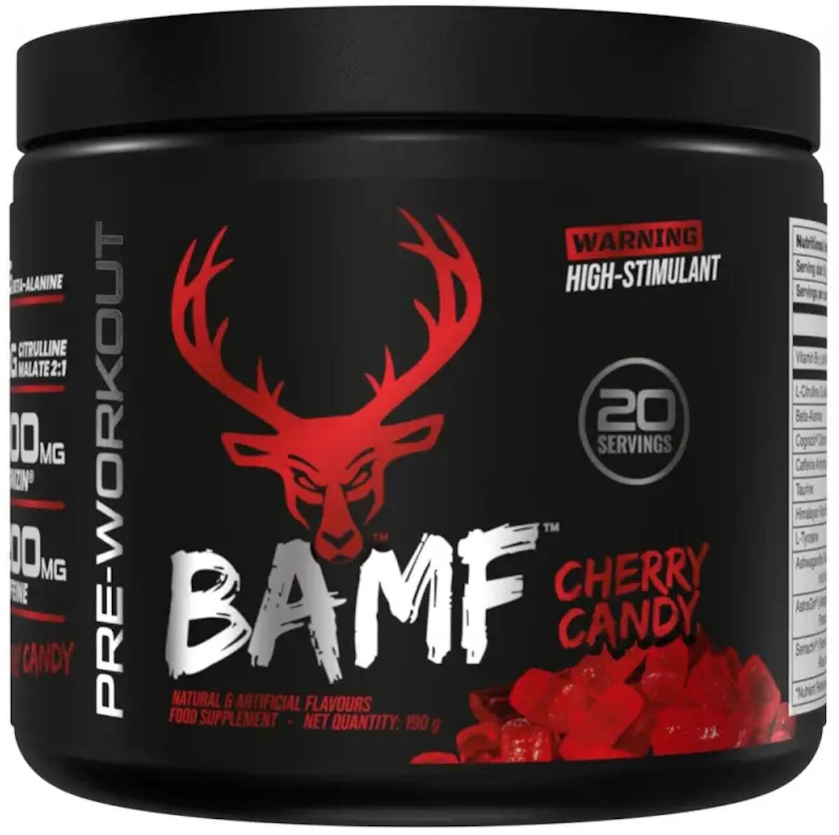 Bucked Up BAMF Pre-Workout, 190 g Dose, Cherry Candy