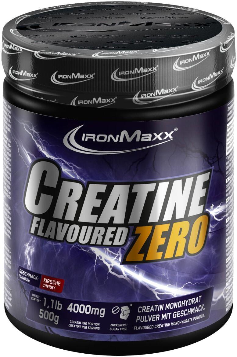 IronMaxx Creatine Flavoured Zero, 500 g Dose, Kirsche