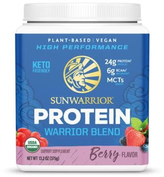 Sunwarrior Warrior Blend Protein, 375 g Dose, Berry