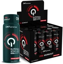 QNT Elite NO+ Pre Workout Shot, 12 x 80 ml, Cherry Grape
