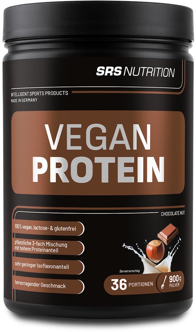 SRS Vegan Protein, 900 g Dose, Schoko-Nuss