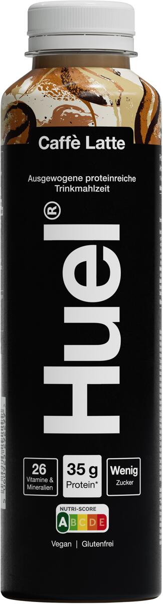 Huel Trinkmahlzeit - Black Edition, 500 ml Flasche (inkl. 0,25 Euro Pfand), Caffe Latte
