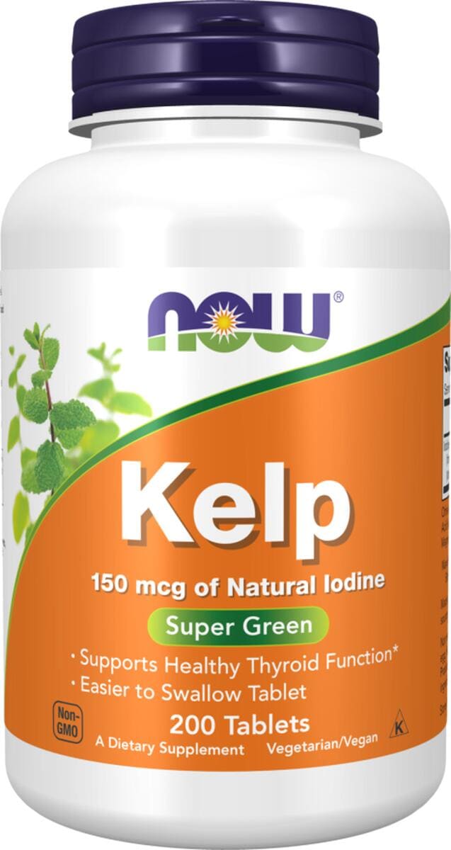 Now Foods Kelp 150 mcg Jod, 200 Tabletten