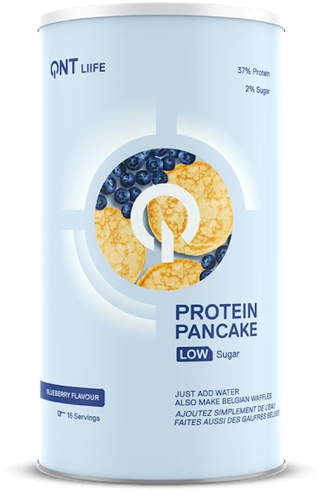 QNT Protein Pancake Low Sugar, 500 g Dose, Blueberry