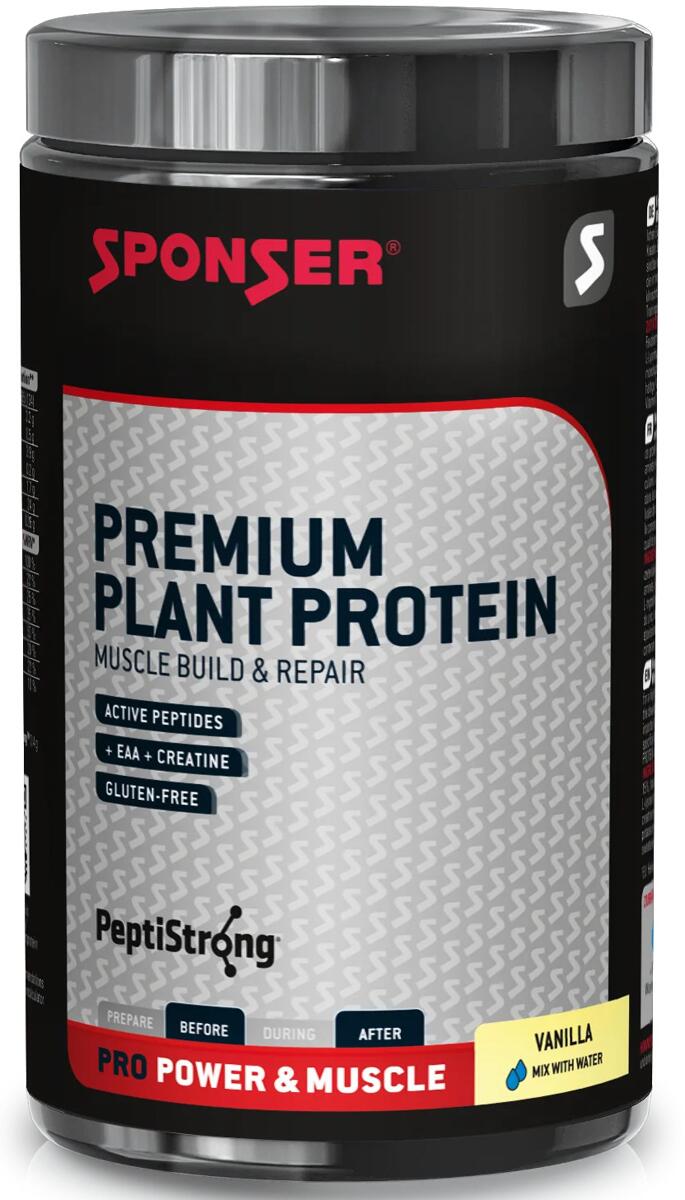 Sponser Premium Plant Protein, 455 g Dose, Vanilla