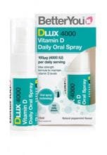 BetterYou DLux D4000 Vegan Vitamin D Oral Spray, 15 ml Zerstäuber, Peppermint