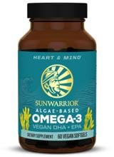 Sunwarrior Omega 3 Vegan DHA + EPA, 60 Softgels Dose Unflavoured