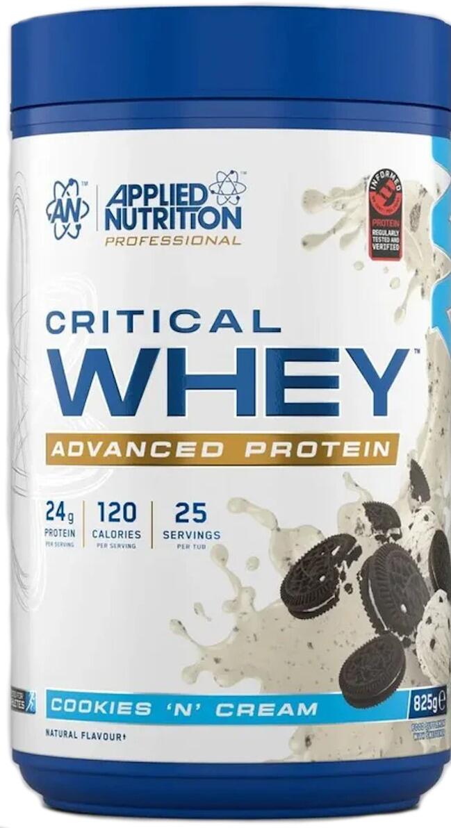 Applied Nutrition Critical Whey, 825 g Dose, Cookies "N" Cream
