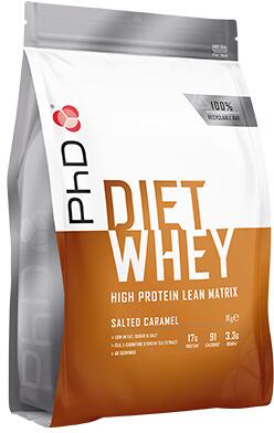 PhD Diet Whey Eiweißpulver, 1000g Packung, Salted Caramel bei Metasport