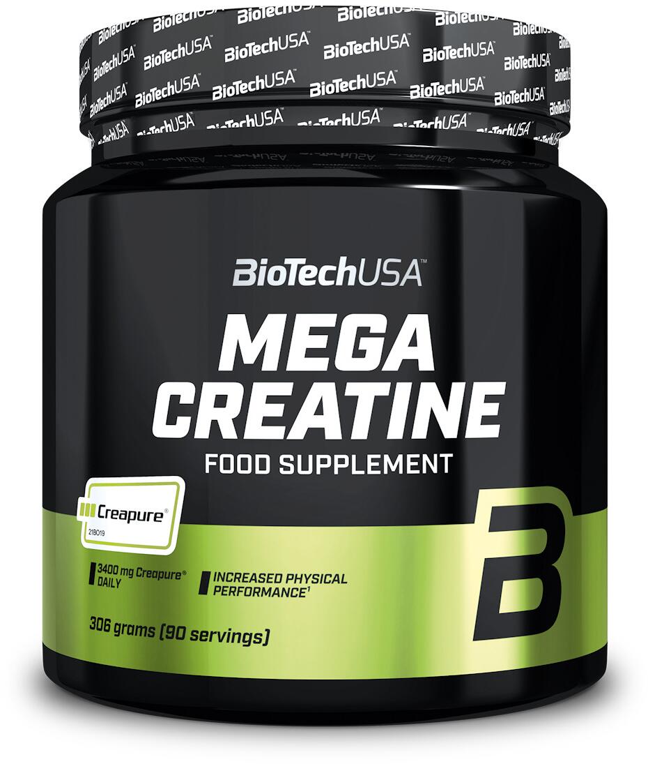 BioTech USA Mega Creatine – Creapure, 306 g Dose, Unflavoured
