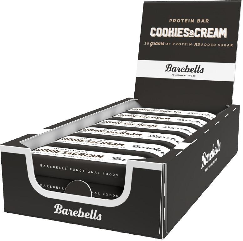 Barebells Protein Bar, 12 x 55 g Riegel, Cookies & Cream bei Metasport