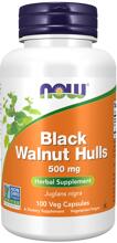 Now Foods Black Walnut Hulls 500 mg, 100 Kapseln