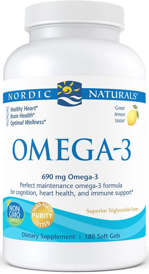 Nordic Naturals Omega3, 180 Softgels, Lemon bei Metasport