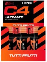 Cellucor C4 Ultimate Pre-Workout Shot, 12 x 60 ml Shots, Tutti Frutti