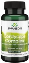 Swanson Cordyceps Complex with Reishi and Shiitake Mushrooms, 60 Kapsel
