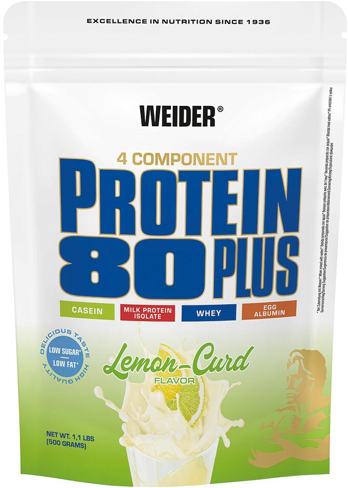 Joe Weider Protein 80 Plus, 500 g Beutel, Lemon-Curd