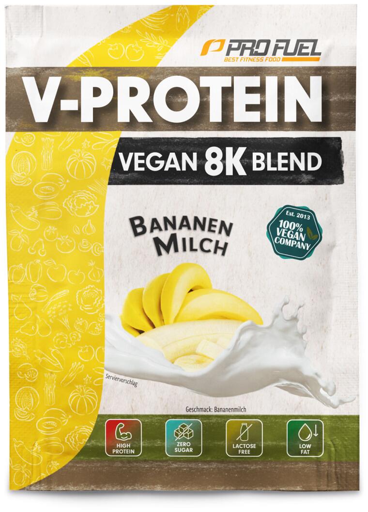 ProFuel V-Protein 8K, 30 g Probe, Bananenmilch