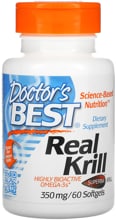 Doctors Best Real Krill - 350 mg, 60 Softgels