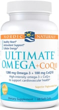 Nordic Naturals Ultimate Omega + CoQ10, 120 Softgels, Lemon