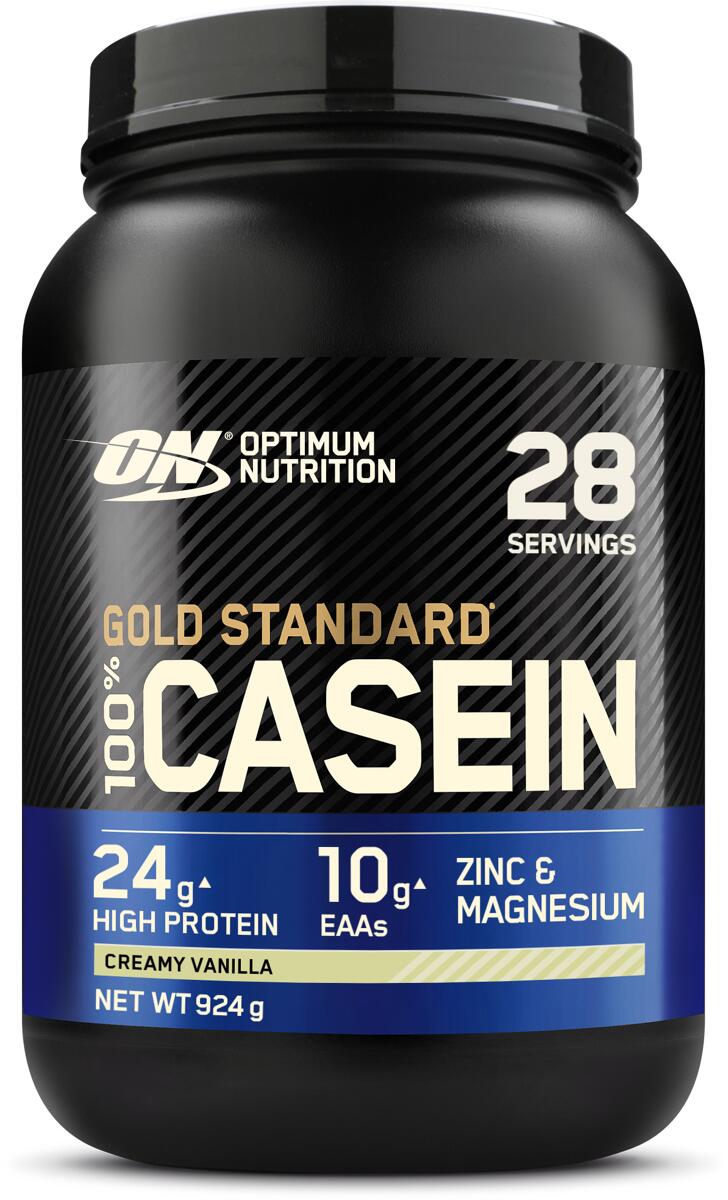 Optimum Nutrition 100 % Gold Standard Casein, 924 g (2 lb) Dose, Creamy Vanilla