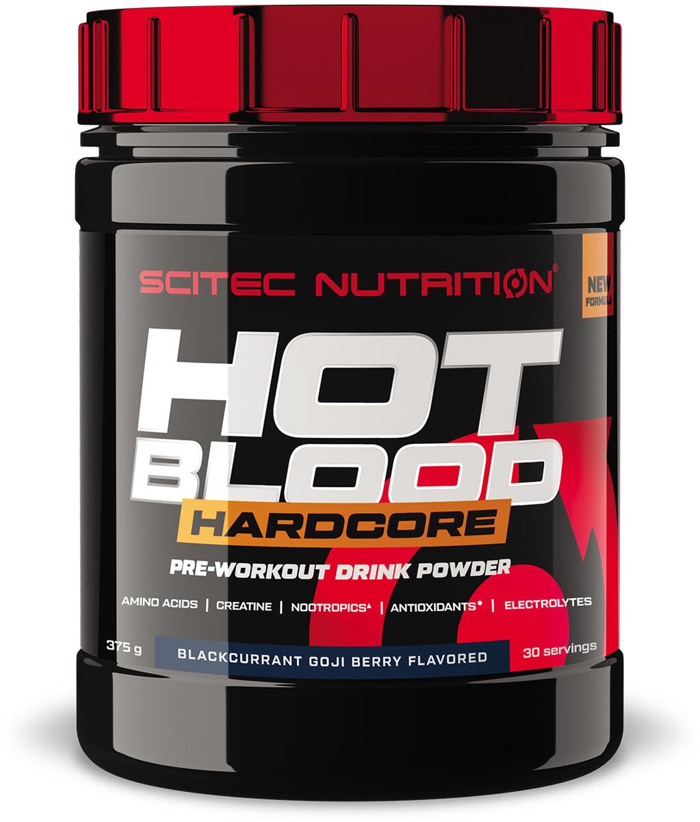 Scitec Nutrition Hot Blood Hardcore, 375 g Dose, Blackcurrant & Goji Berry