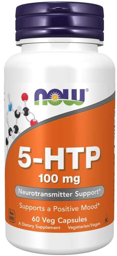 Now Foods 5-HTP 100 mg, 60 Kapseln