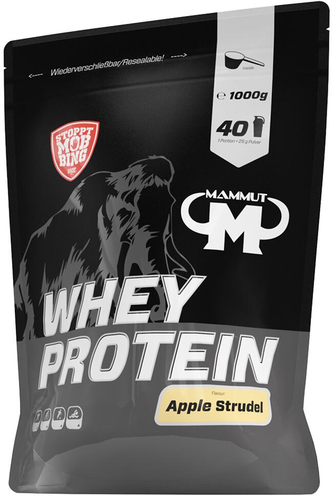Best Body Mammut Whey Protein, 1000 g Beutel, Apfelstrudel
