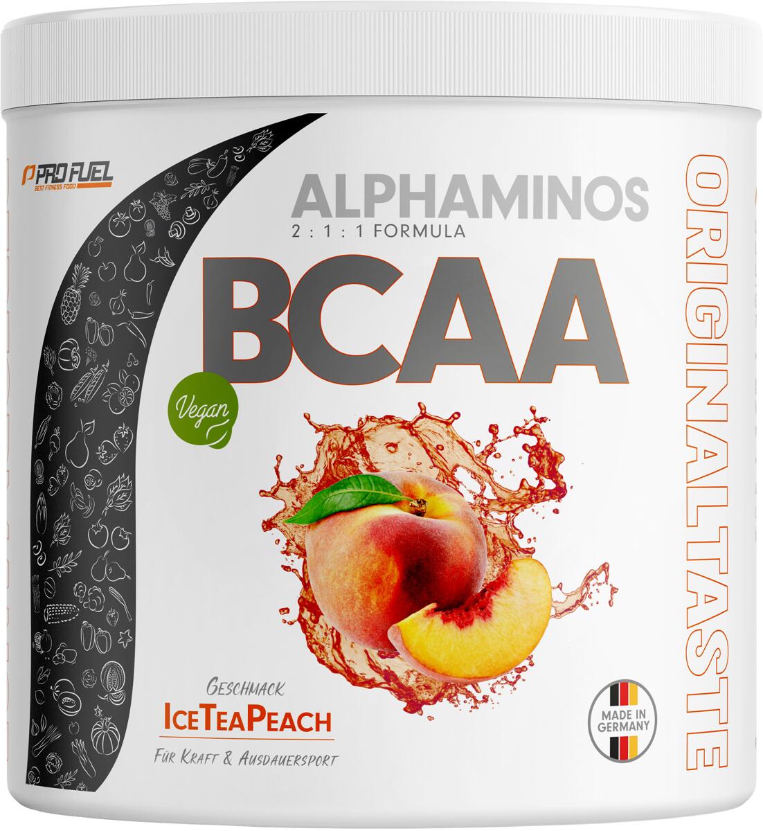 ProFuel Alphaminos BCAA, 300 g Dose, Ice Tea Peach
