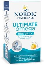 Nordic Naturals Ultimate Omega One Daily, 30 Softgels, Lemon