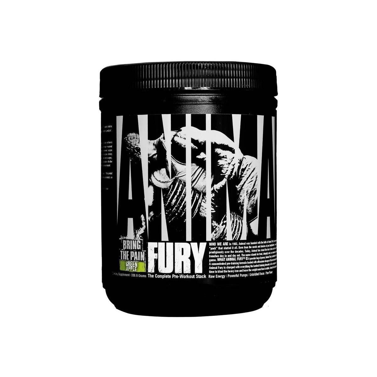 Universal Nutrition Animal Fury, 480 g Dose, Blue Raspberry